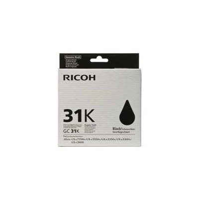 Cartucho gel ricoh 405688 gc - 31k -  gx e3300n -  gx 3350n - gx e2600 - gxe5550n - gxe 7700n -  negro - Imagen 1