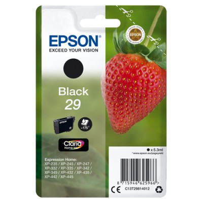 Epson Strawberry Singlepack Black 29 Claria Home Ink - Imagen 1