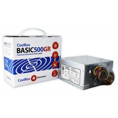 CoolBox Basic 500GR unidad de fuente de alimentación 300 W 20+4 pin ATX ATX Metálico - Imagen 1