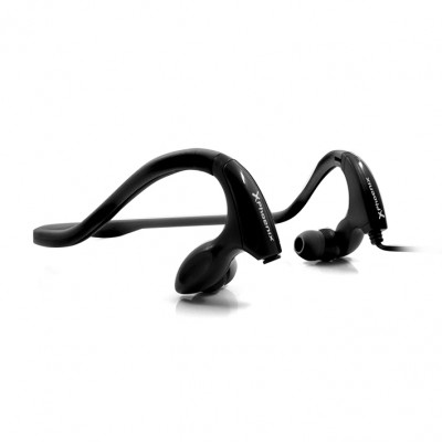 Auriculares de diadema con cable -  microfono - control de volumen  phoenix phactivesports - ergonomicos - resistentes al agua y