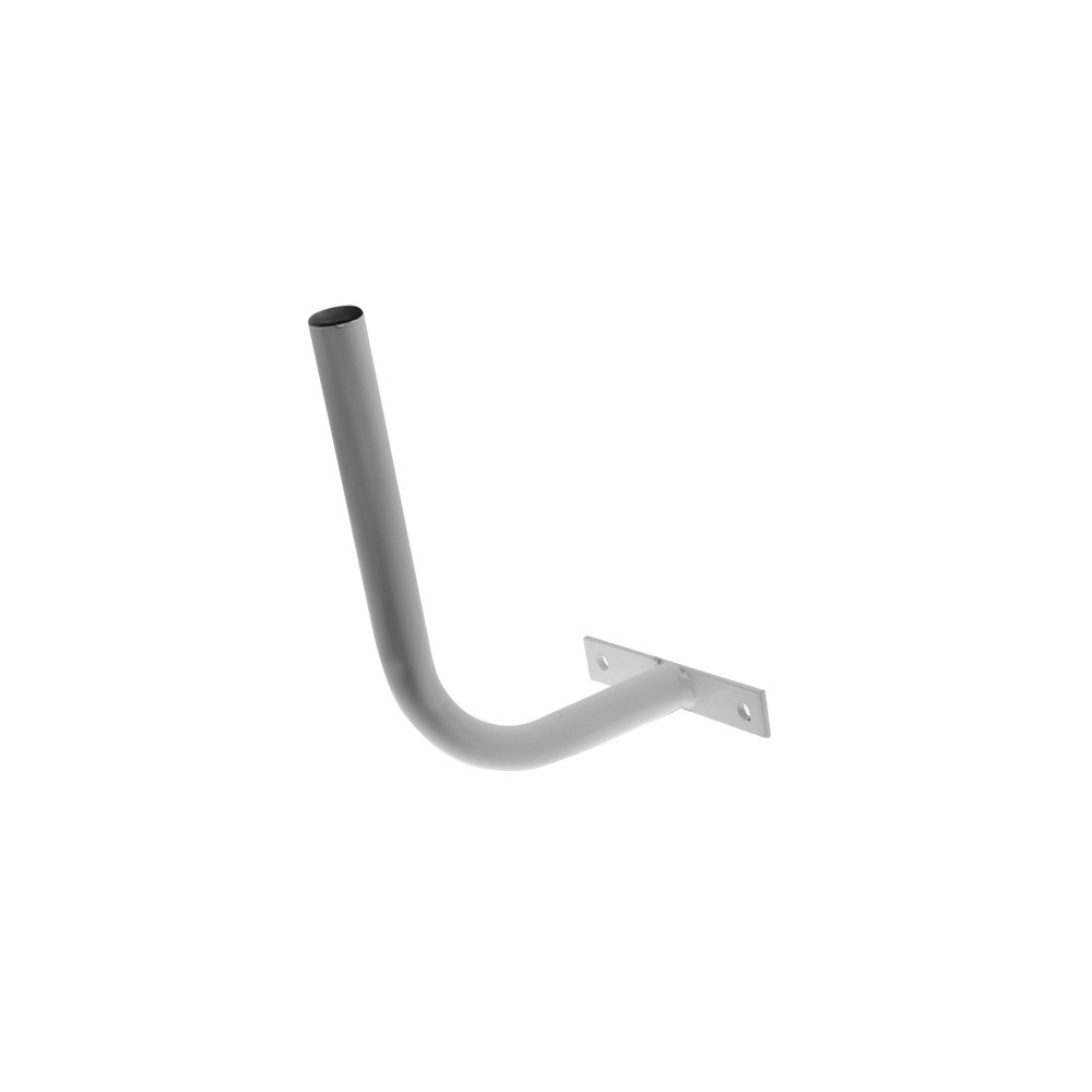 Soporte antena a pared wifi tubo 25mm diametro 250x175mm  pintado blanco (para nanostation) - Imagen 1