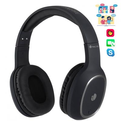 Auriculares bluetooth ngs articaprideblack - alcance 10m - microfono - diadema ajustable -  bateria 180mah - Imagen 1