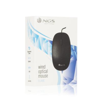 NGS Flame ratón USB tipo A Óptico 1000 DPI mano derecha - Imagen 2