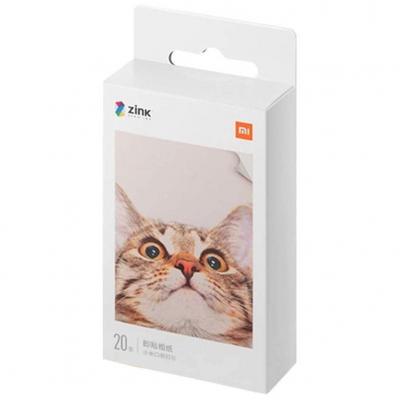 Papel fotografico xiaomi mi portable photo printer paper 5x73cm 20 hojas - Imagen 1