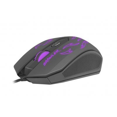 Raton gaming fury brawler 1600dpi negro - Imagen 1