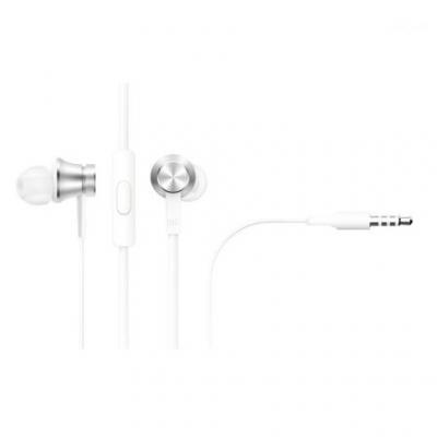 Auricular xiaomi mi in - ear headphones basic jack 3.5mm -  plata - Imagen 1