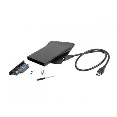 Caja externa natec rhino disco duro 2.5pulgadas usb 2.0 sata negra - Imagen 1