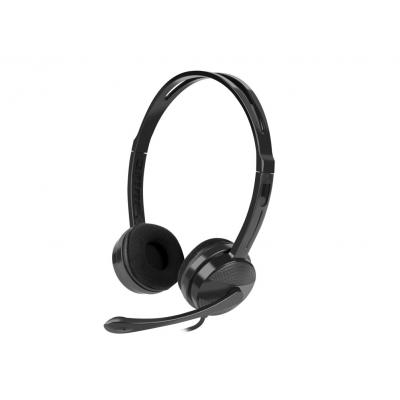 Auriculares natec canary con microfono negros - Imagen 1