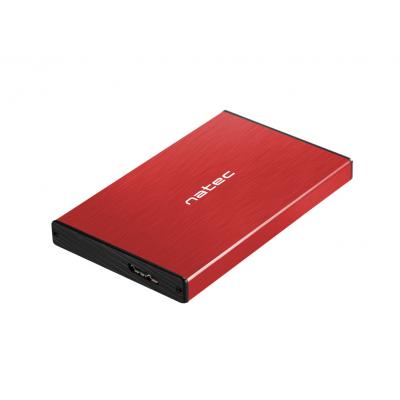 Caja externa natec rhino go disco duro 2.5pulgadas usb 3.0 sata roja - Imagen 1