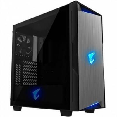 Caja gaming gigabyte ac300g atx 2xusb3.0 1xusbc rgb s - f negro - Imagen 1