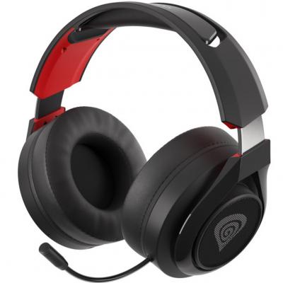 Auriculares gaming genesis selen 400 microfono inalambrico negro - Imagen 1