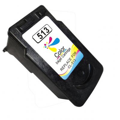 Canon CL513/CL511 Color Cartucho de Tinta Remanufacturado - Muestra Nivel de Tinta - Reemplaza 2971B001/2972B001 - Imagen 1