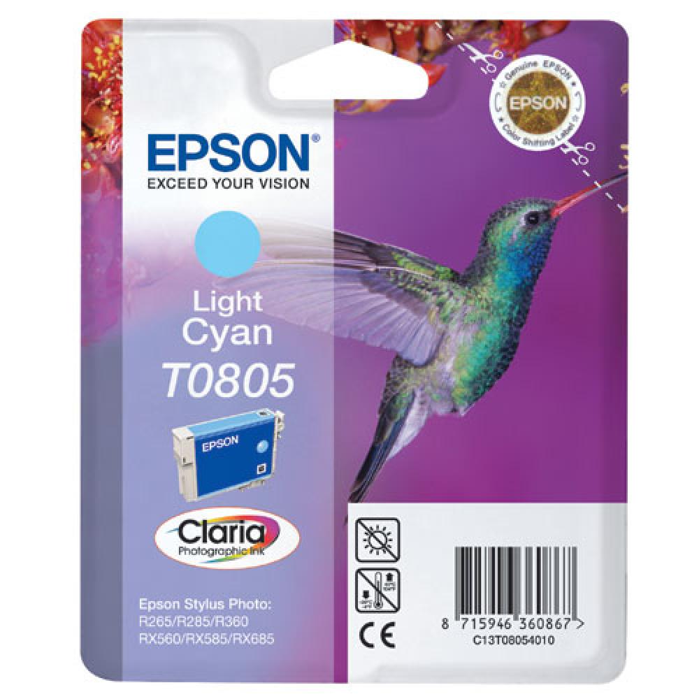Epson T0805 Cyan Light Cartucho de Tinta Original - C13T08054011 - Imagen 1