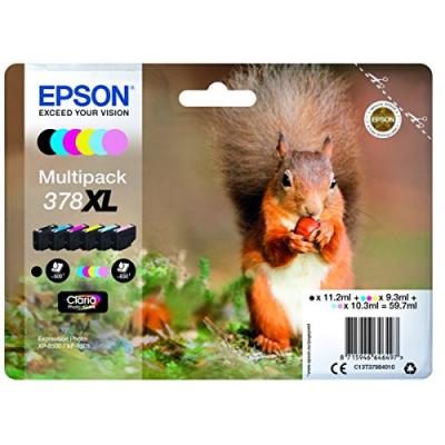 Epson 378XL Pack de 6 Cartuchos de Tinta Originales - C13T37984010 - Imagen 1