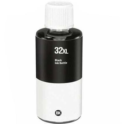HP 32XL Negro Botella de Tinta Pigmentada Generica - Reemplaza 1VV24AE - Imagen 1