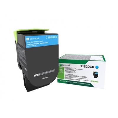 Lexmark CS317/CS417/CS517/CX317/CX417/CX517 Cyan Cartucho de Toner Original - 71B20C0 - Imagen 1