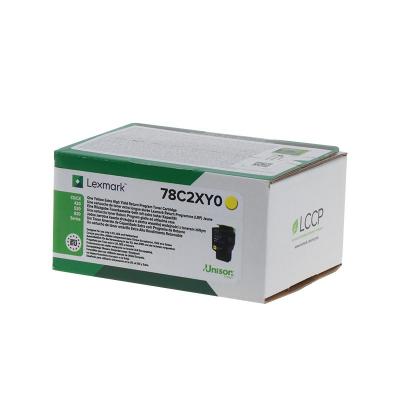 Lexmark CS421/CS521/CS622/CX421/CX522/CX622/CX625 Amarillo Cartucho de Toner Original - 78C2XY0/78C2XYE - Imagen 1