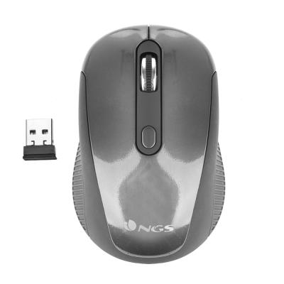 NGS Haze Raton Inalambrico USB 1600dpi - 3 Botones - Uso Ambidiestro - Color Gris/Negro - Imagen 1