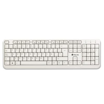 NGS Spike Teclado USB - 12 Teclas Multimedia - Cable de 1.40m - Color Blanco - Imagen 1