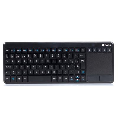 NGS TV Warrior Teclado Multimedia Inalambrico con Touchpad 2.4 GHz - Color Negro - Imagen 1