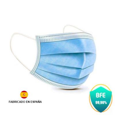 ProSafe Pack 40 Mascarillas Quirurgicas Desechables Tipo IIR - BFE > 98% - Certificado CE - UNE EN 14683:2019+AC:2019 - Fabricad