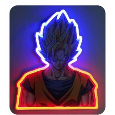 Goku mural neon 30 cm dragon ball z - Imagen 1