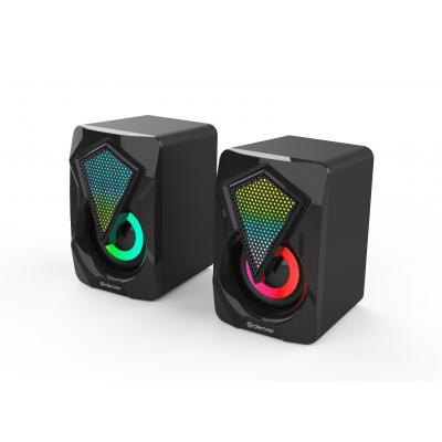 Altavoces gaming denver gas - 500 - 2 x 3w rms - usb - rgb - Imagen 1