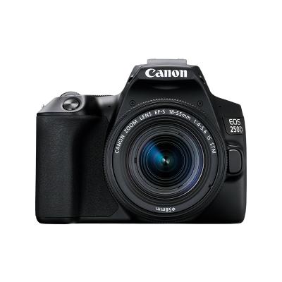 Camara digital canon reflex eos 250d+ef - s 18 - 55mm f - 4 - 5.6 is -   24.1mp -  digic 8 -  4k -  wifi -  bluetooth -  negro -
