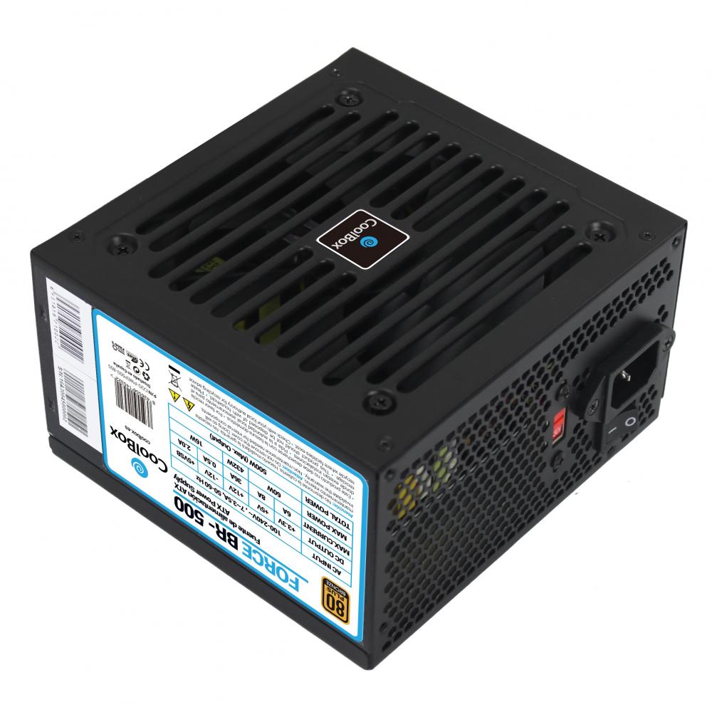 Fuente de alimentacion coolbox atx force br - 500w 80+ bronze - Imagen 1