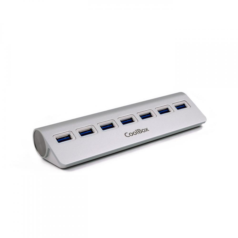 Hub coolbox alu - 3 7 puertos usb3.0 - Imagen 1