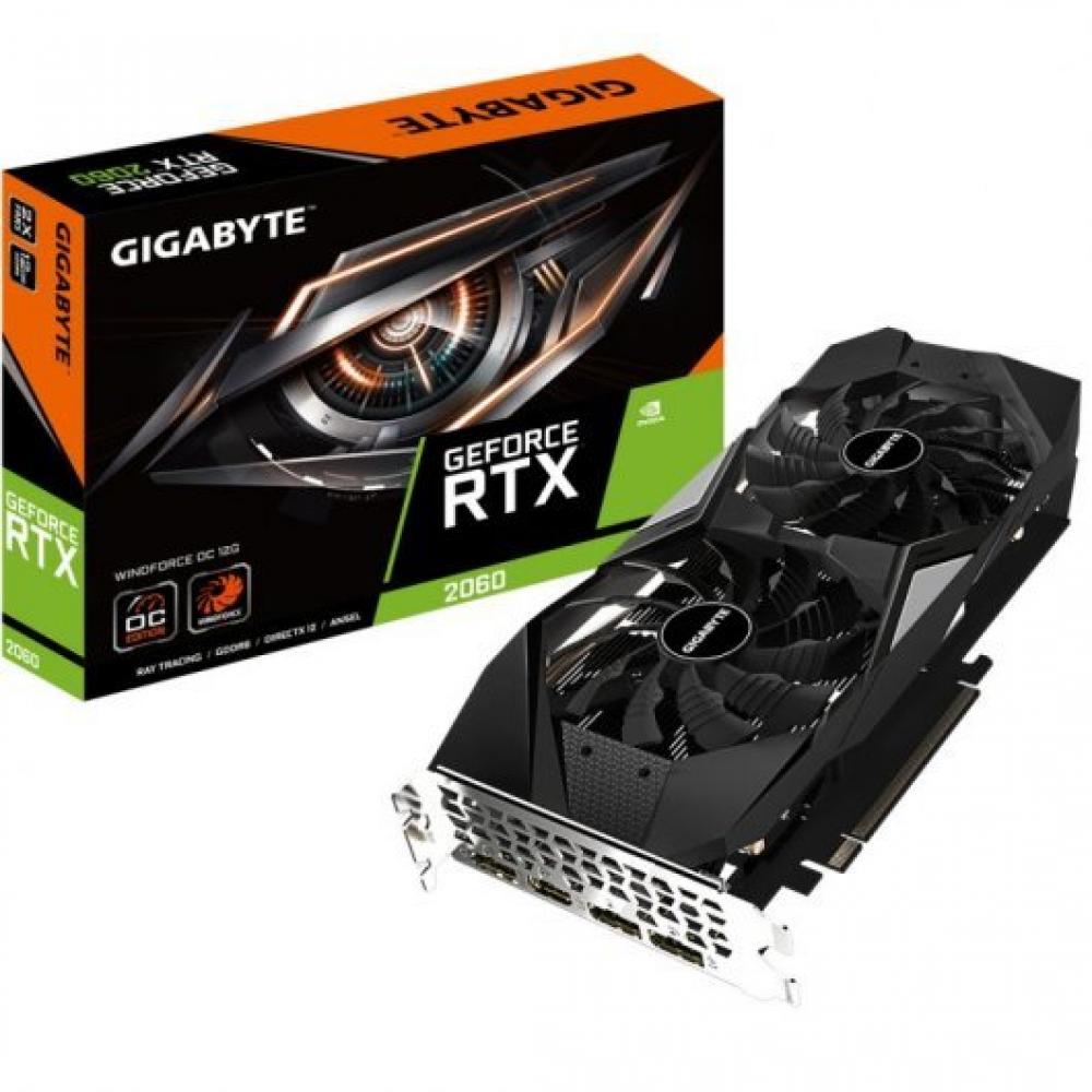 Gigabyte GeForce RTX 2060 Windforce OC Tarjeta Grafica 12GB GDDR6 - Imagen 1