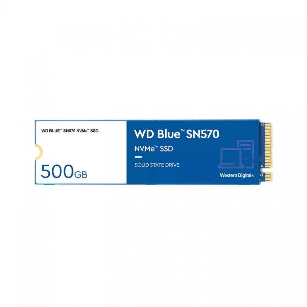 Disco duro interno solido hdd ssd wd western digital blue sn570 wds500g3b0c 500gb m.2 pci express 3.0 nvme - Imagen 1
