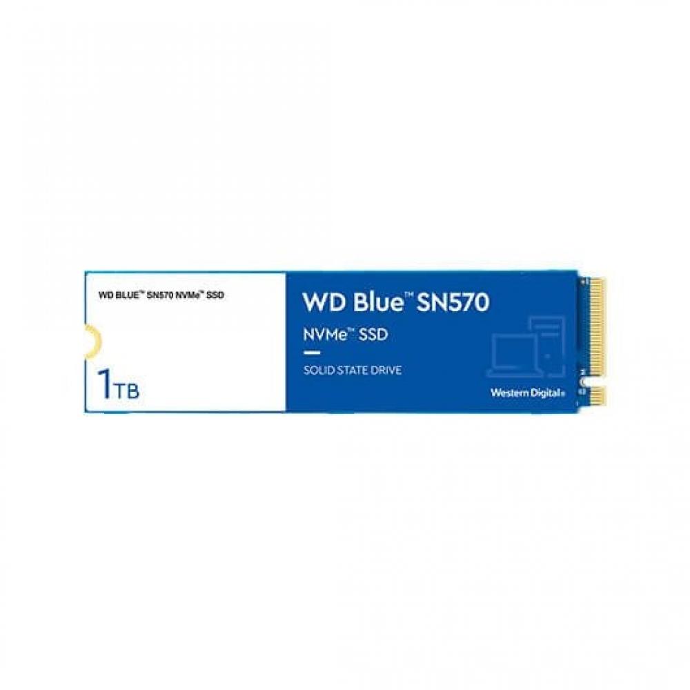Disco duro interno solido hdd ssd wd western digital blue sn570 wds100t3b0c 1tb m.2 pci express 3.0 nvme - Imagen 1