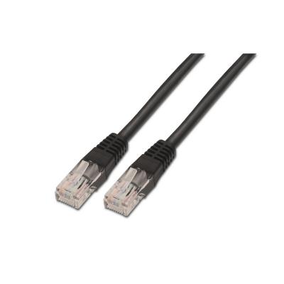 Aisens Cable de Red Latiguillo RJ45 Cat.5e UTP AWG24 - 1.0m - 10/100 Mbit/s - Color Negro - Imagen 1