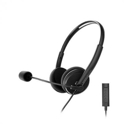 Auriculares micro energy sistem headset office 2+ negro supraural -  30mm -  jack 3.5mm -  antipop -  20hz -  adaptador usb