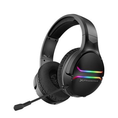 Auriculares gaming con microfono inalambricos phoenix echo wireless iluminación rgb sonido 7.1 envolvente