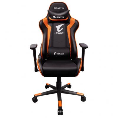 Silla gaming gigabyte agc300 v2 aorus negro - naranja