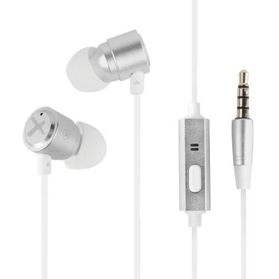 Auriculares phoenix de botón con microfono manos libres colgar y descolgar en cable conector jack 3.5 color blanco