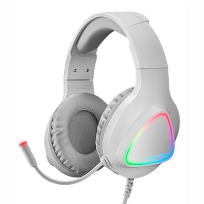 Auriculares mars gaming mh222 rgb blanco jack 3.5mm + usb con microfono compatible con mac -  ps4 -  ps5 -  xbox one -  xbox ser