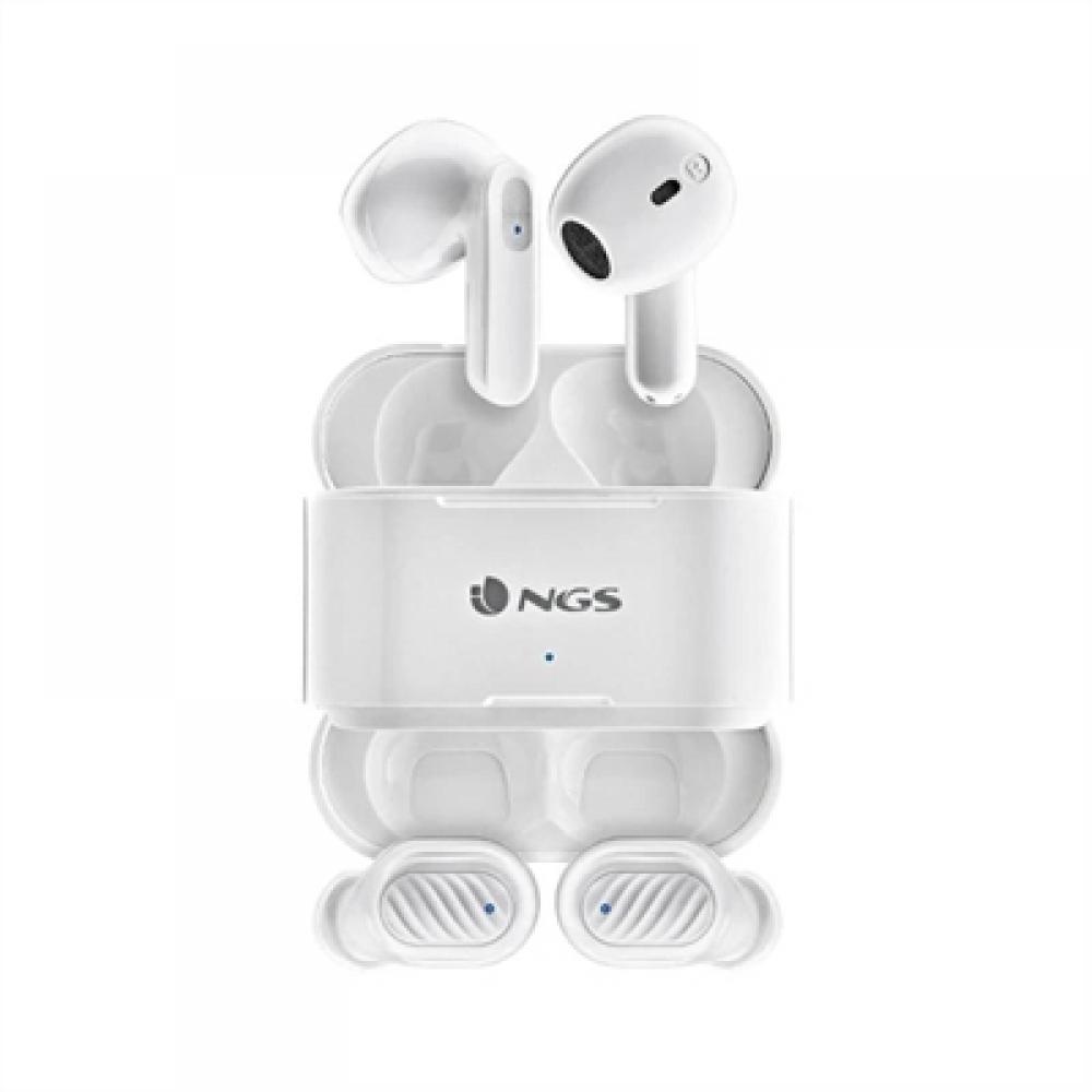 Auriculares bluetooth ngs articaduo tipo - c blanco