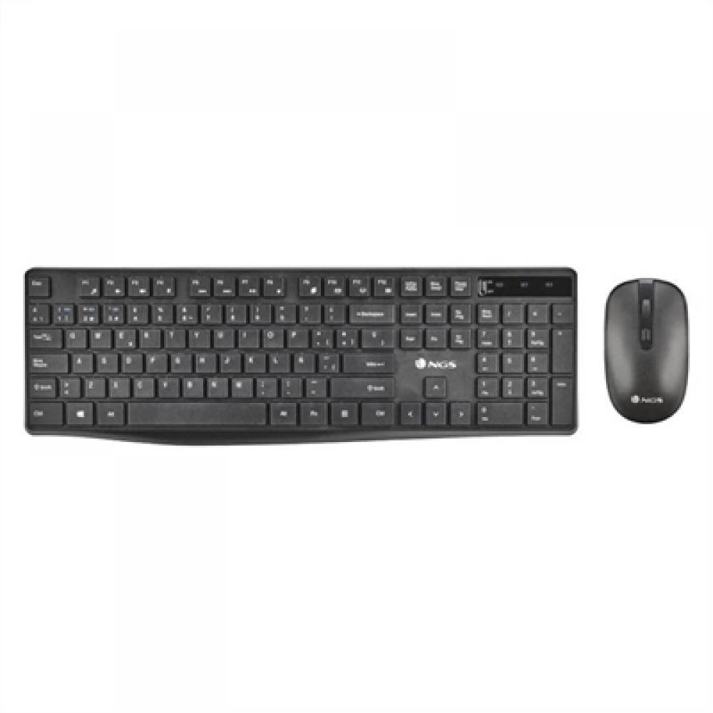 Kit teclado + mouse raton ngs hypekit inalambrico multidispositivo