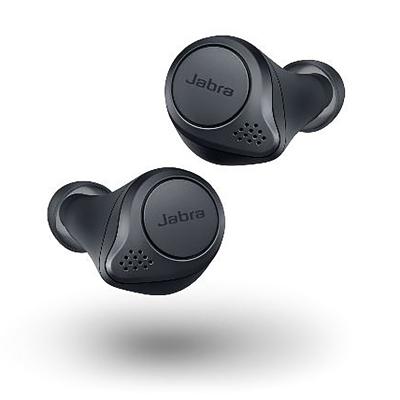 Auriculares inalambricos jabra elite 75t wlc gris + estuche de carga