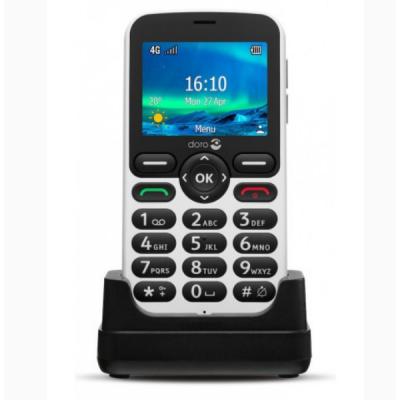 Telefono movil doro 5860 white - black - 2.4pulgadas -  4g - blanco y negro