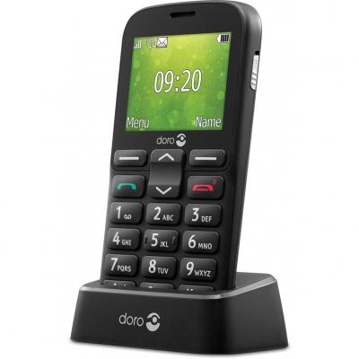 Telefono movil doro 1380 black - 0.3mpx - 2g - negro