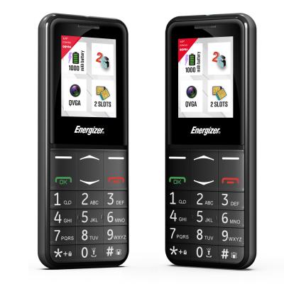 Telefono movil energizer e4 - 2g - 1.77pulgadas - boton sos - ds black - negro