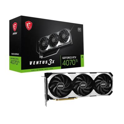 Tarjeta grafica msi rtx 4070ti ventus 3x oc 12gb gddr6x 3 x dp - 1 x hdmi - 1 x 16p