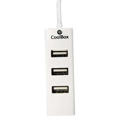 CoolBox COO-UPH190 hub de interfaz 480 Mbit/s Blanco - Imagen 1