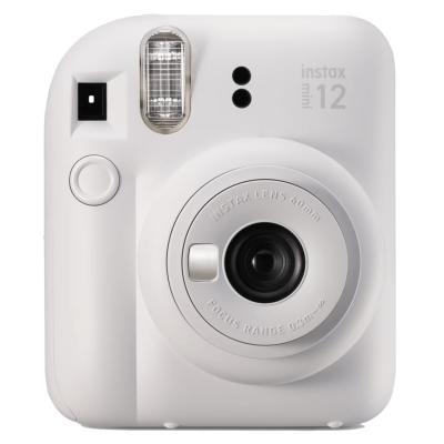 Camara fujifilm mini instax 12 flash -  autoexposicion -  blanco arcilla