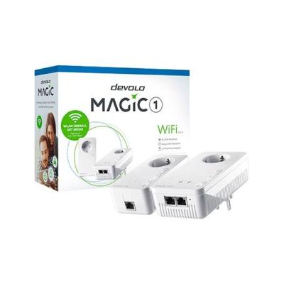 Adaptador plc devolo magic 1 wifi 2 - 1 - 2 2pack es - wifi ac - 2xrj45 ethernet 10 - 100 - plc 1200mbps