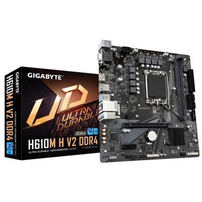 Placa base gigabyte h610m h v2 1700 m - atx -  2 x ddr4 -  2 x usb 3.2 -  4 x usb 2.0 -  1 x hdmi -  1 x ps - 2